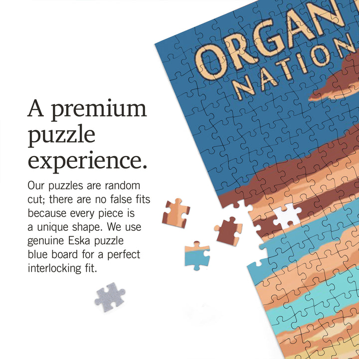 Organ Pipe Cactus National Monument, Arizona, Jigsaw Puzzle Puzzle Lantern Press 
