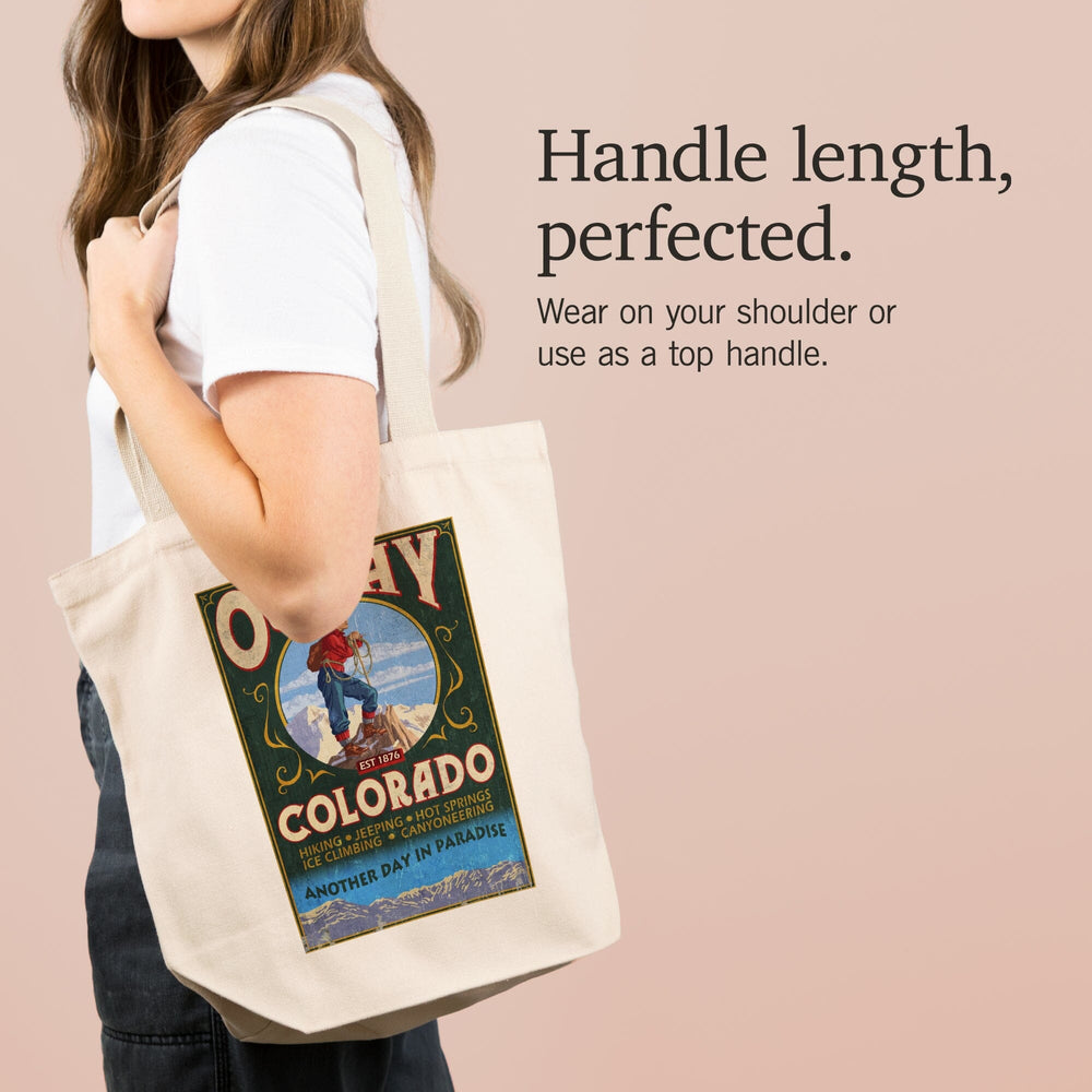 Ouray, Colorado, Vintage Sign, Tote Bag Totes Lantern Press 