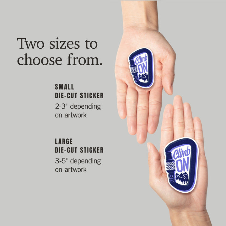 Outdoor More Series, Climb On, Vinyl Sticker Sticker Lantern Press 