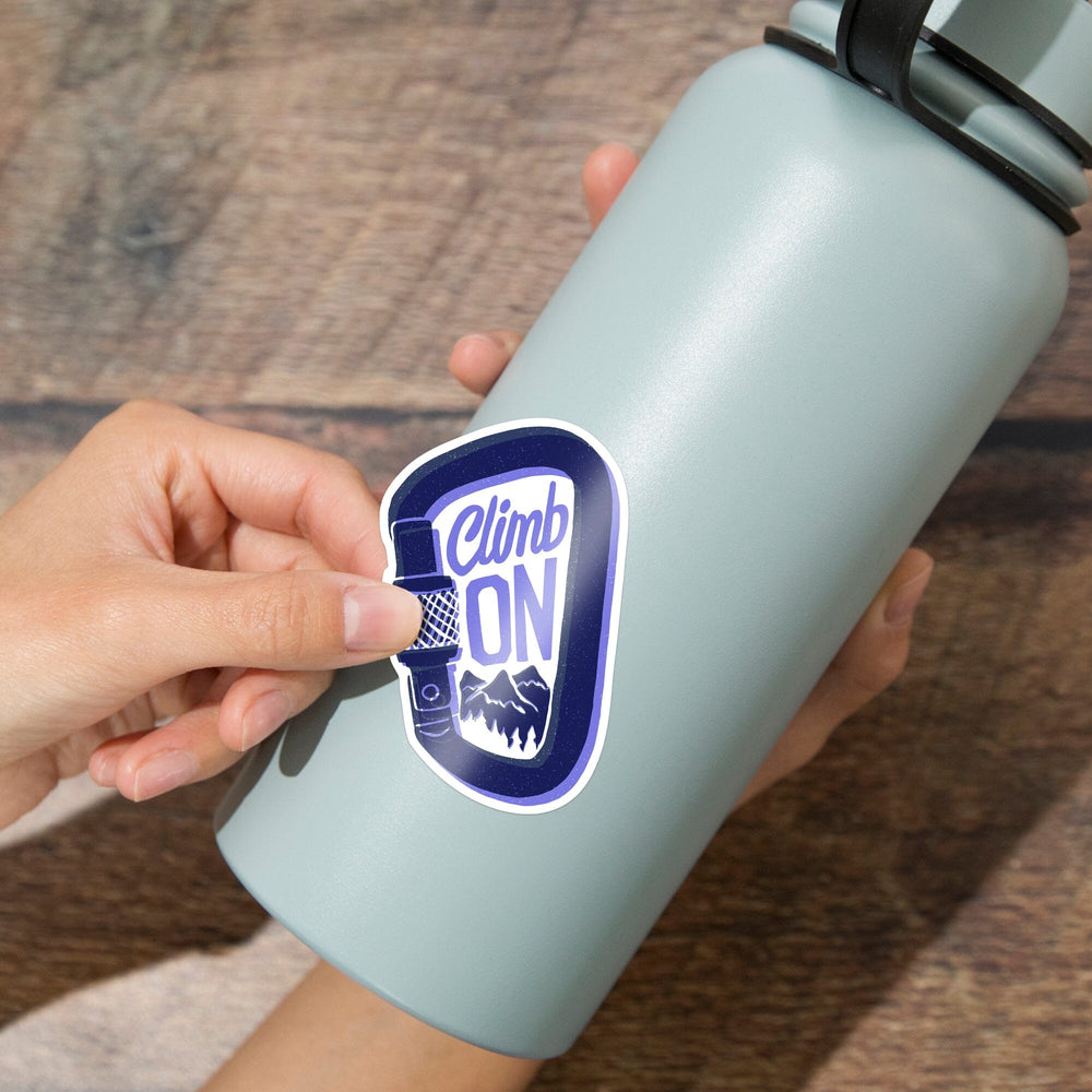 Outdoor More Series, Climb On, Vinyl Sticker Sticker Lantern Press 