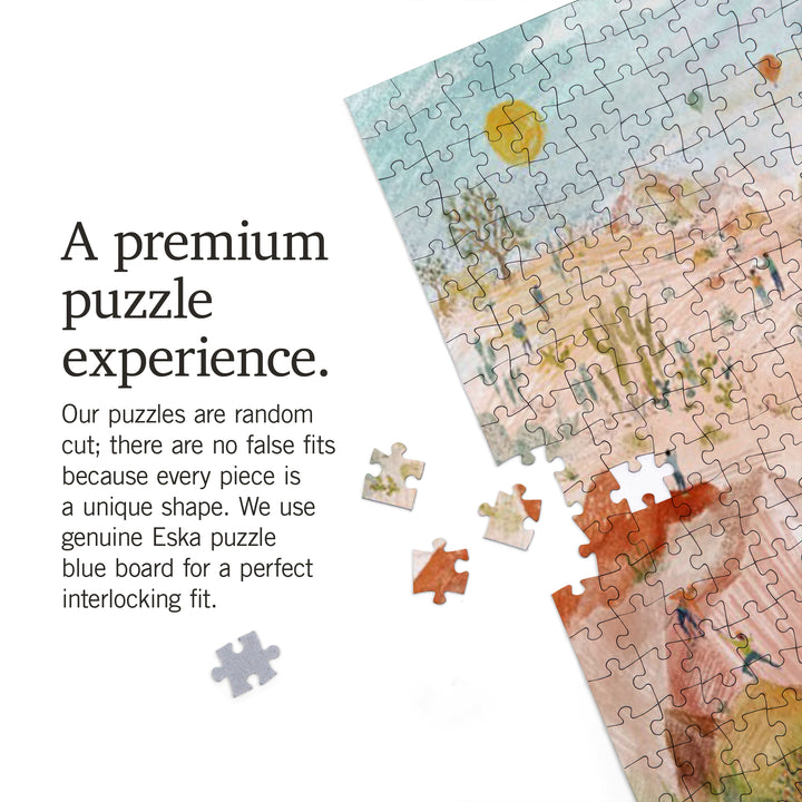 Outside Life, Outdoor Scene, Jigsaw Puzzle Puzzle Lantern Press 