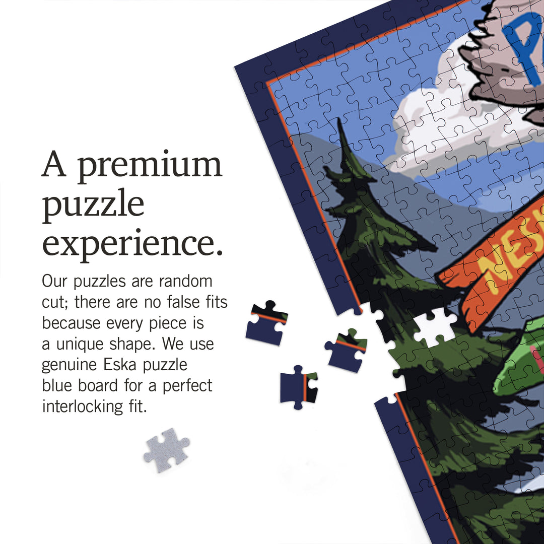 Pacific City, Oregon Destinations Sign, Jigsaw Puzzle Puzzle Lantern Press 