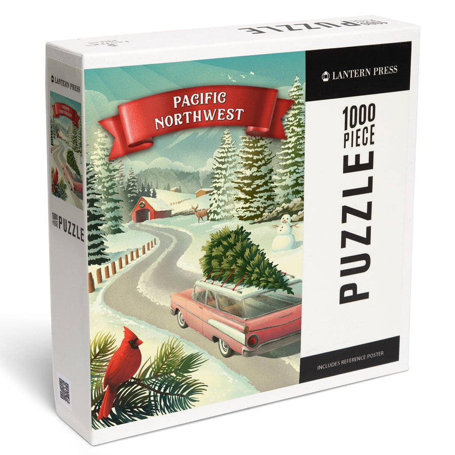 Pacific Northwest, Holiday Tradition, Jigsaw Puzzle Puzzle Lantern Press 