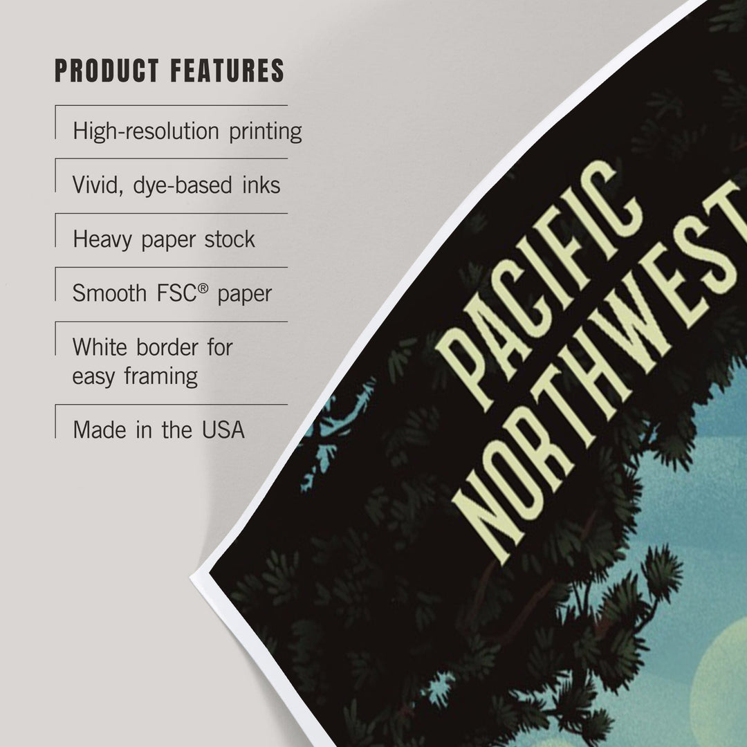 Pacific Northwest, Today's Office, Coastal Series, Hammock on Beach, Art & Giclee Prints Art Lantern Press 