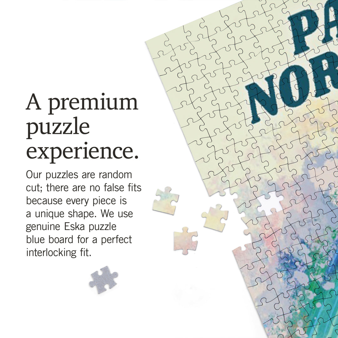 Pacific Northwest, Vitamin Sea, Coastal Series, Surfer Girl, Jigsaw Puzzle Puzzle Lantern Press 