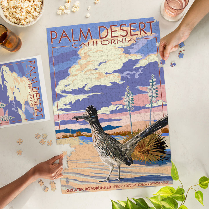 Palm Desert, California, Bird Scene, Jigsaw Puzzle Puzzle Lantern Press 