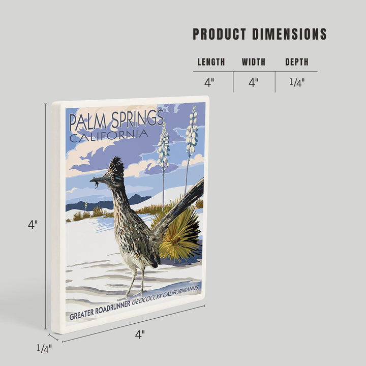 Palm Springs, California, Bird Scene, Coasters Coasters Lantern Press 