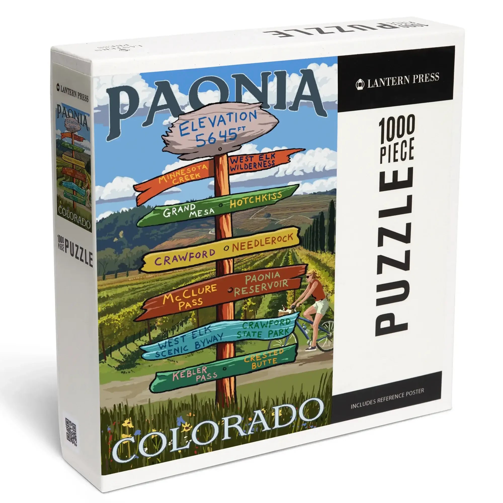 Paonia, Colorado, Destination Signpost, 1000 piece jigsaw puzzle