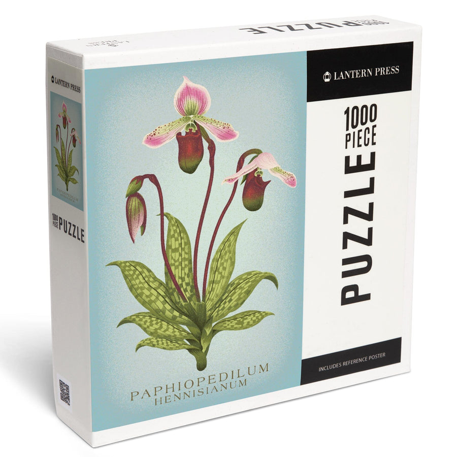 Paphiopedilum, Orchid, Vintage Flora, Jigsaw Puzzle Puzzle Lantern Press 