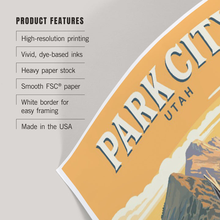 Park City, Utah, Painterly, Moose, Art & Giclee Prints Art Lantern Press 