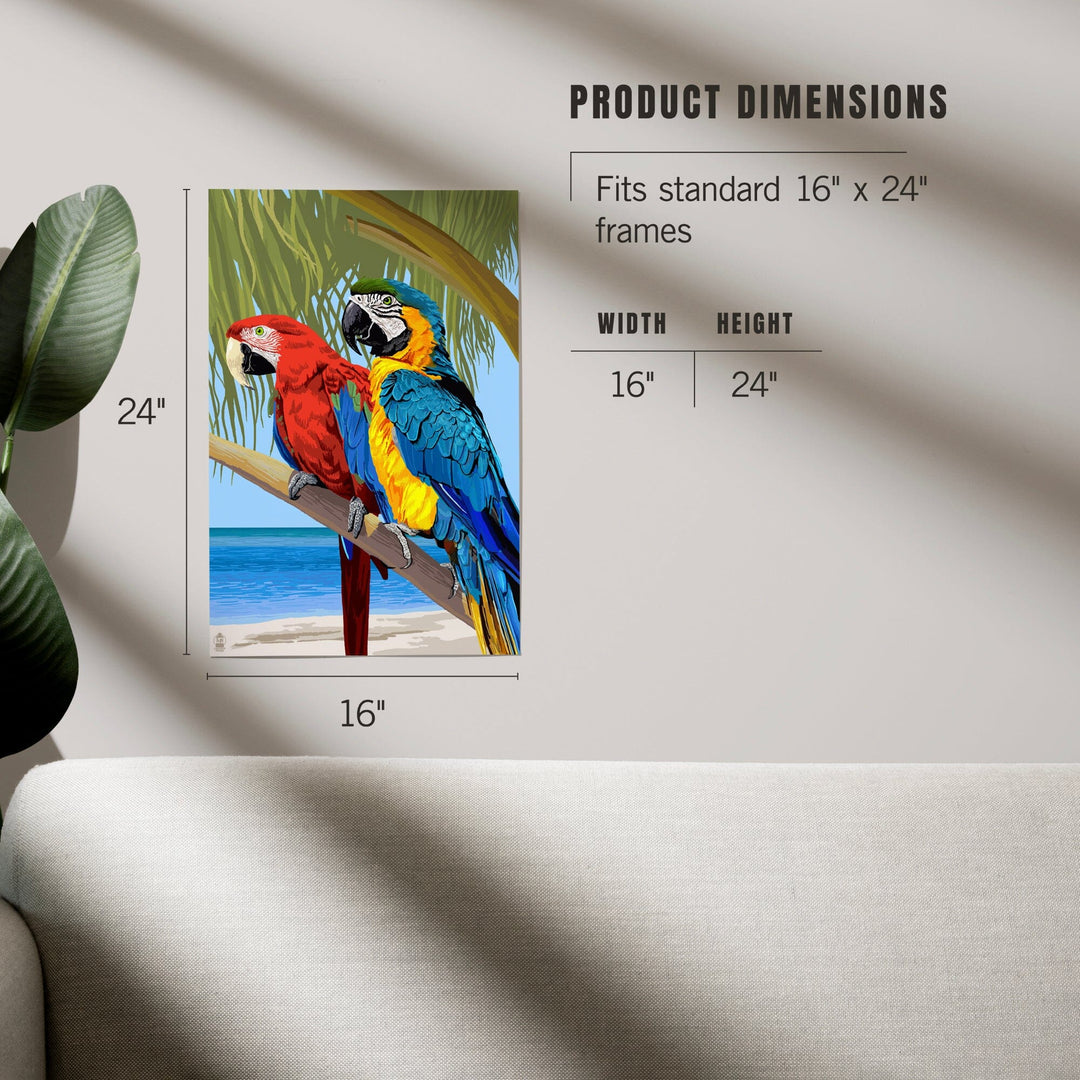 Parrots, Art & Giclee Prints Art Lantern Press 