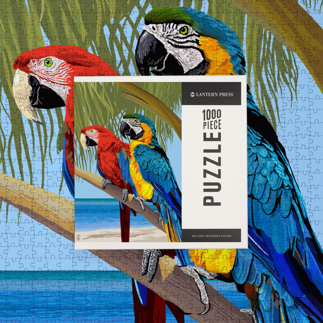 Parrots, Jigsaw Puzzle Puzzle Lantern Press 