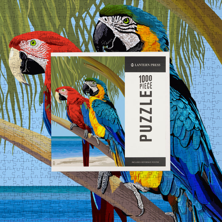 Parrots, Jigsaw Puzzle Puzzle Lantern Press 