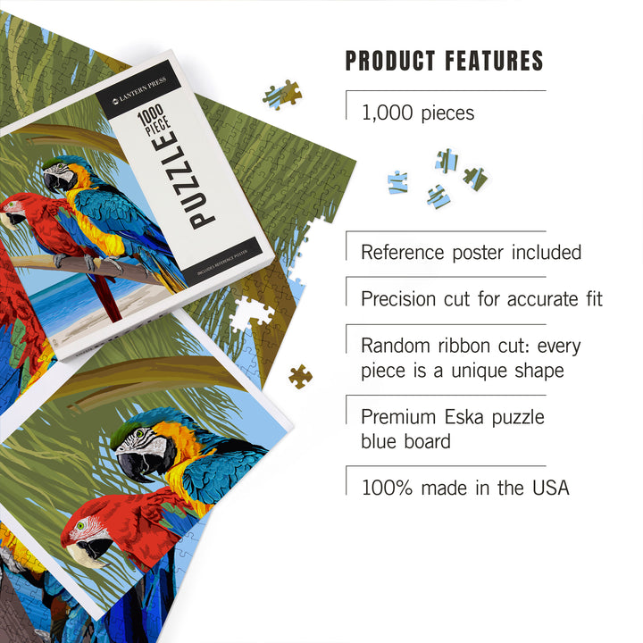 Parrots, Jigsaw Puzzle Puzzle Lantern Press 