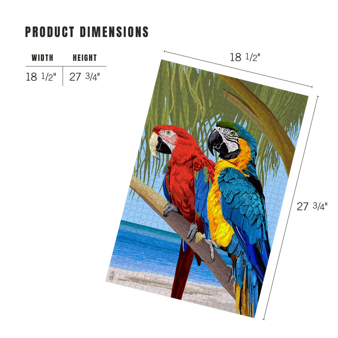 Parrots, Jigsaw Puzzle Puzzle Lantern Press 