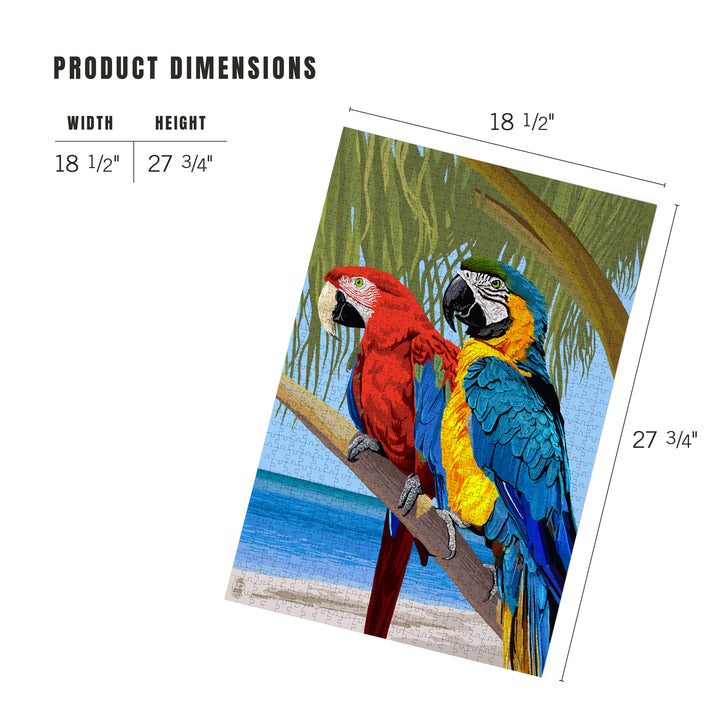 Parrots, Jigsaw Puzzle Puzzle Lantern Press 