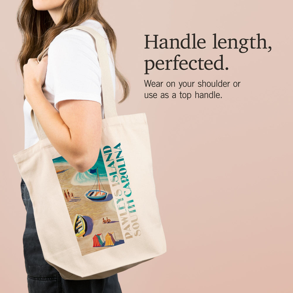 Pawleys Island, South Carolina, Beach Scene, Tote Bag Totes Lantern Press 