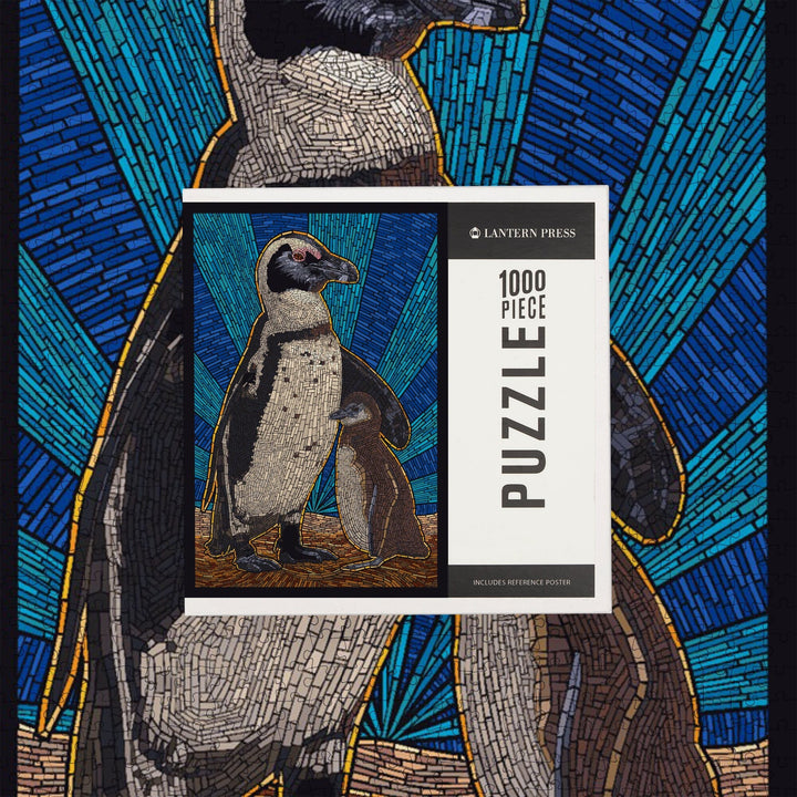 Penguin, Mosaic, Jigsaw Puzzle Puzzle Lantern Press 