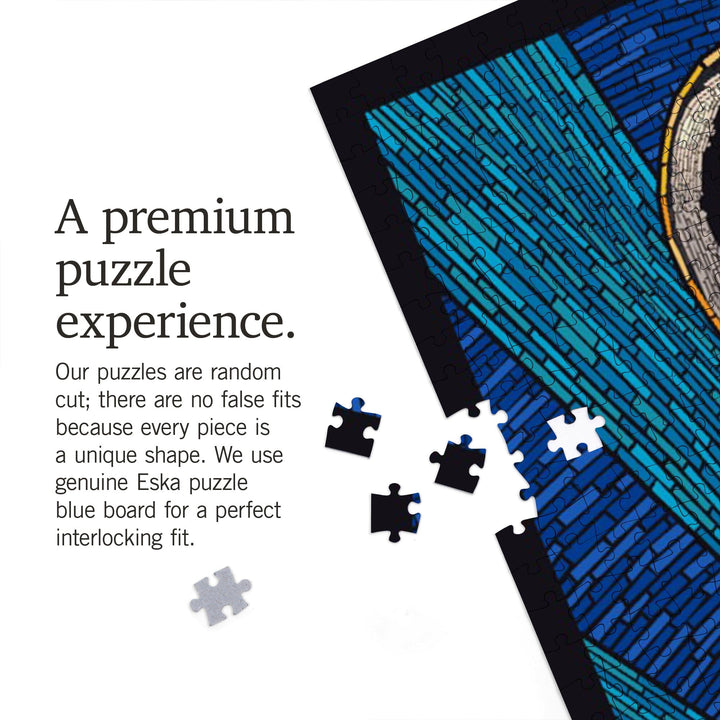 Penguin, Mosaic, Jigsaw Puzzle Puzzle Lantern Press 