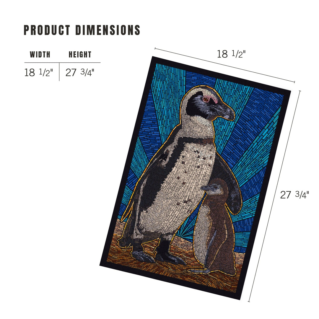 Penguin, Mosaic, Jigsaw Puzzle Puzzle Lantern Press 