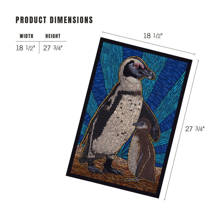 Penguin, Mosaic, Jigsaw Puzzle Puzzle Lantern Press 