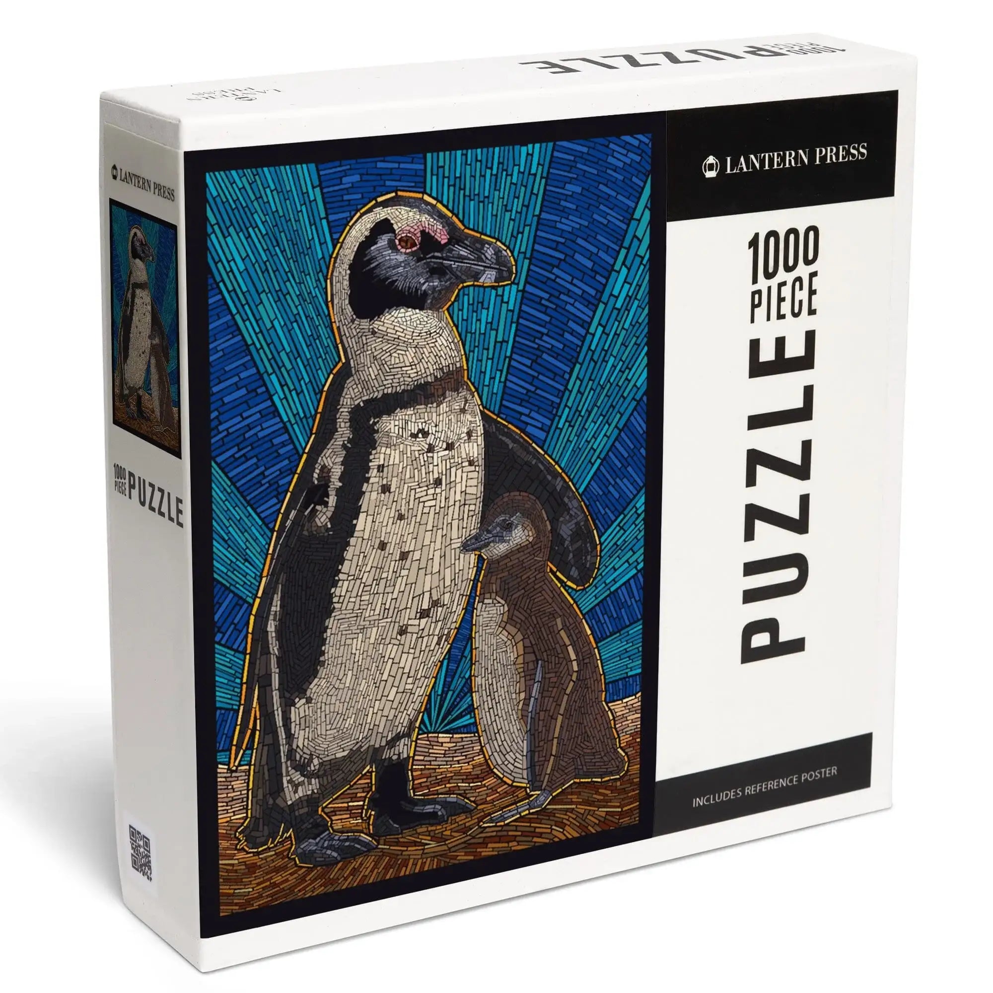 Penguin, Mosaic, 1000 piece jigsaw puzzle – Lantern Press