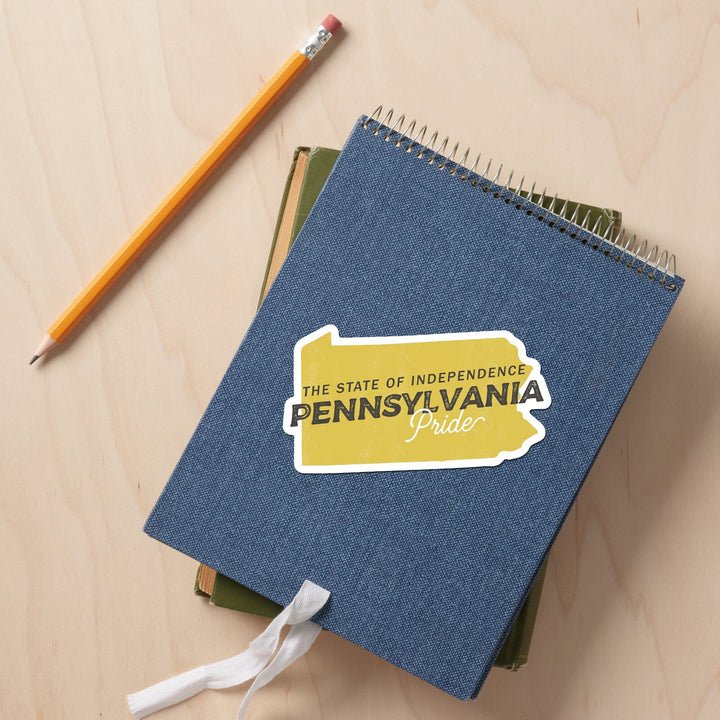 Pennsylvania, State Pride, Vinyl Sticker Sticker Lantern Press 
