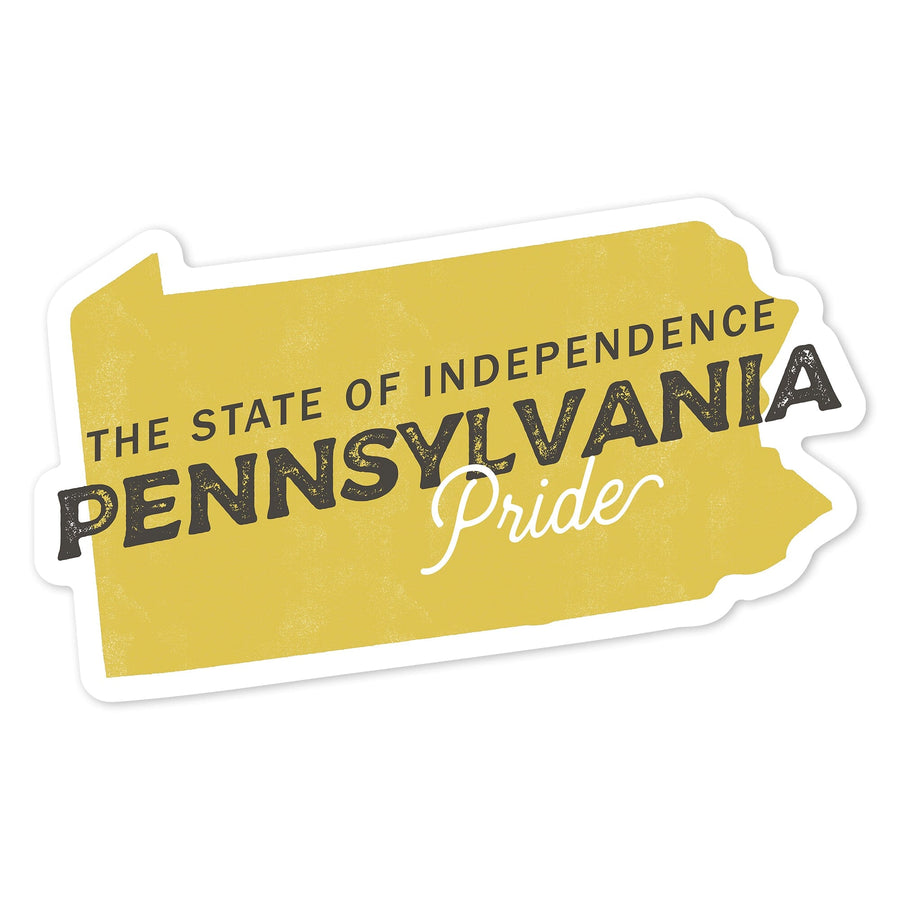 Pennsylvania, State Pride, Vinyl Sticker Sticker Lantern Press 