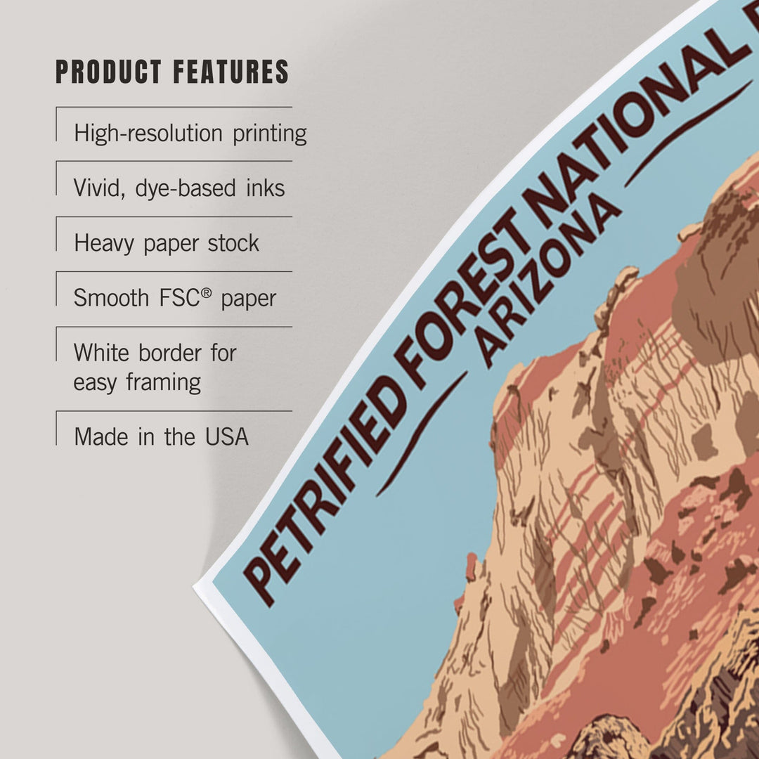 Petrified Forest National Park, Arizona, Art & Giclee Prints Art Lantern Press 