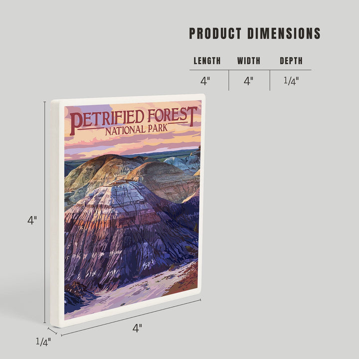 Petrified Forest National Park, Arizona, Chinle Formation, Coasters Coasters Lantern Press 