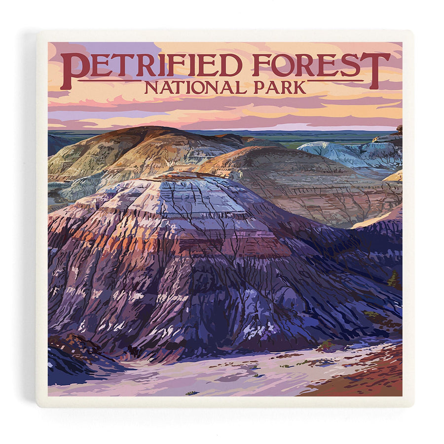 Petrified Forest National Park, Arizona, Chinle Formation, Coasters Coasters Lantern Press 