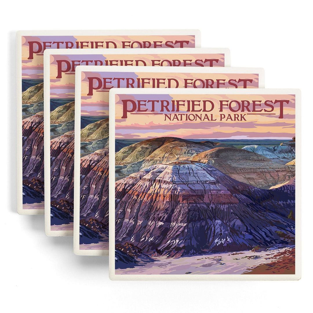 Petrified Forest National Park, Arizona, Chinle Formation, Coasters Coasters Lantern Press 