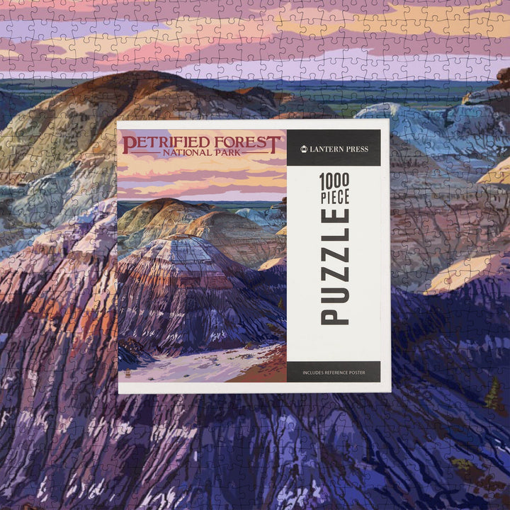 Petrified Forest National Park, Arizona, Chinle Formation, Jigsaw Puzzle Puzzle Lantern Press 