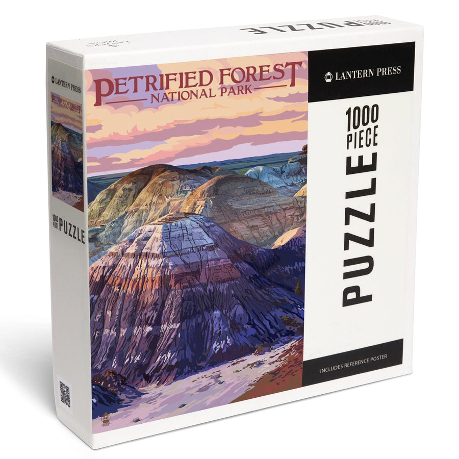 Petrified Forest National Park, Arizona, Chinle Formation, Jigsaw Puzzle Puzzle Lantern Press 