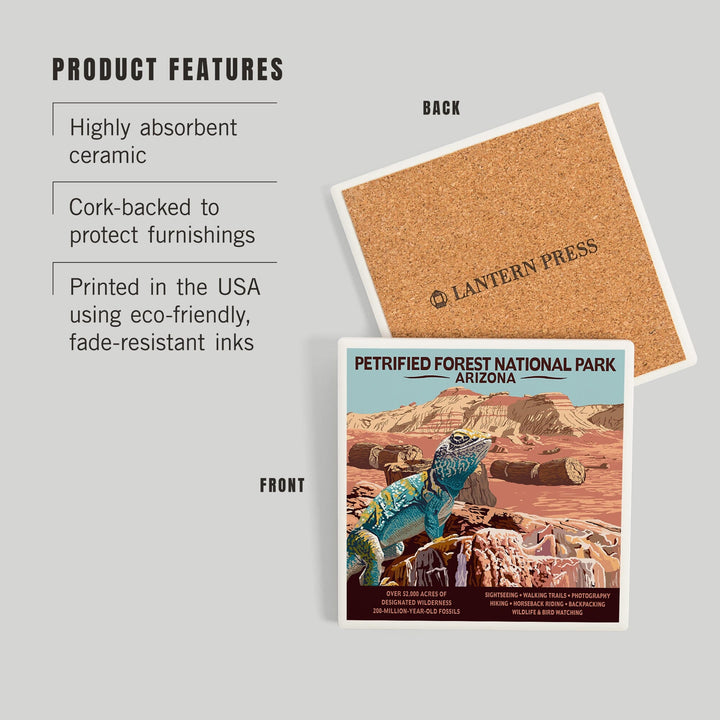 Petrified Forest National Park, Arizona, Coasters Coasters Lantern Press 