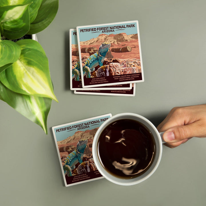 Petrified Forest National Park, Arizona, Coasters Coasters Lantern Press 