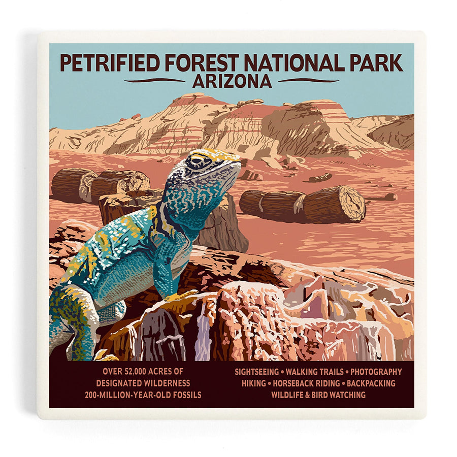 Petrified Forest National Park, Arizona, Coasters Coasters Lantern Press 