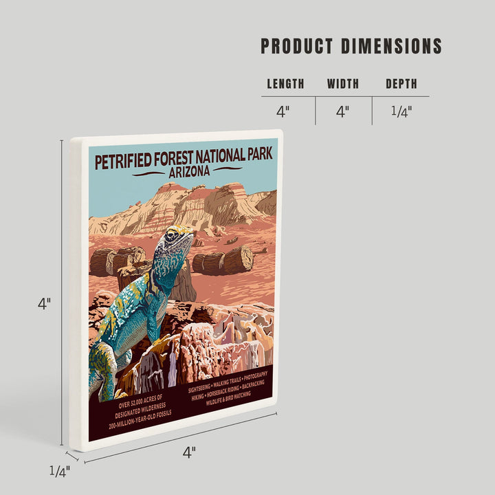 Petrified Forest National Park, Arizona, Coasters Coasters Lantern Press 