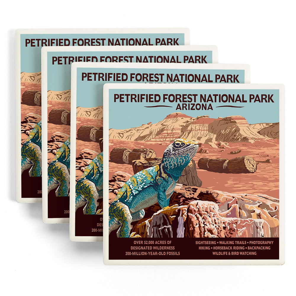 Petrified Forest National Park, Arizona, Coasters Coasters Lantern Press 