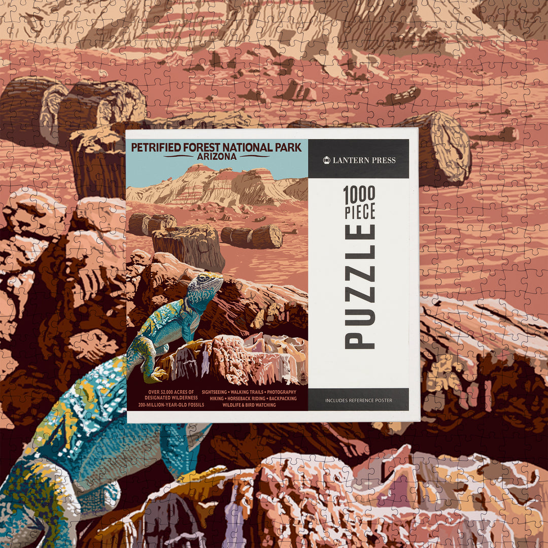 Petrified Forest National Park, Arizona, Jigsaw Puzzle Puzzle Lantern Press 
