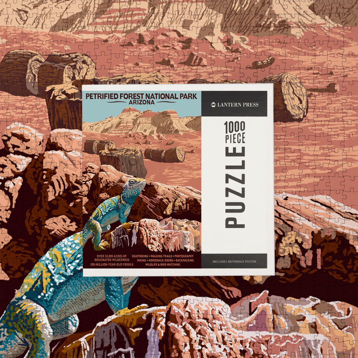 Petrified Forest National Park, Arizona, Jigsaw Puzzle Puzzle Lantern Press 