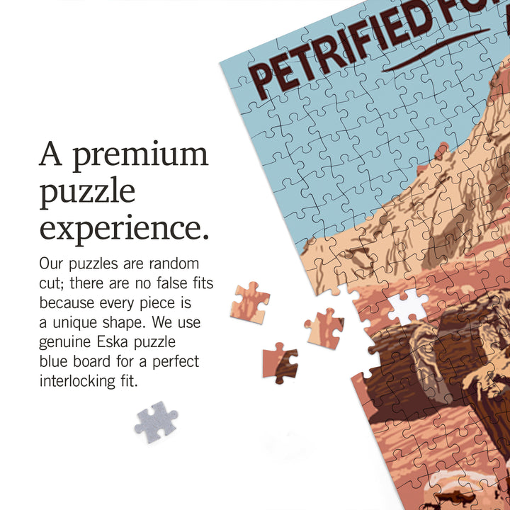 Petrified Forest National Park, Arizona, Jigsaw Puzzle Puzzle Lantern Press 