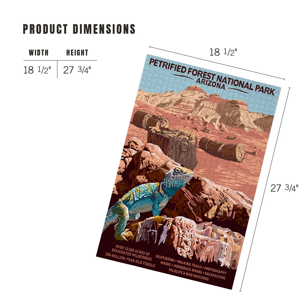 Petrified Forest National Park, Arizona, Jigsaw Puzzle Puzzle Lantern Press 