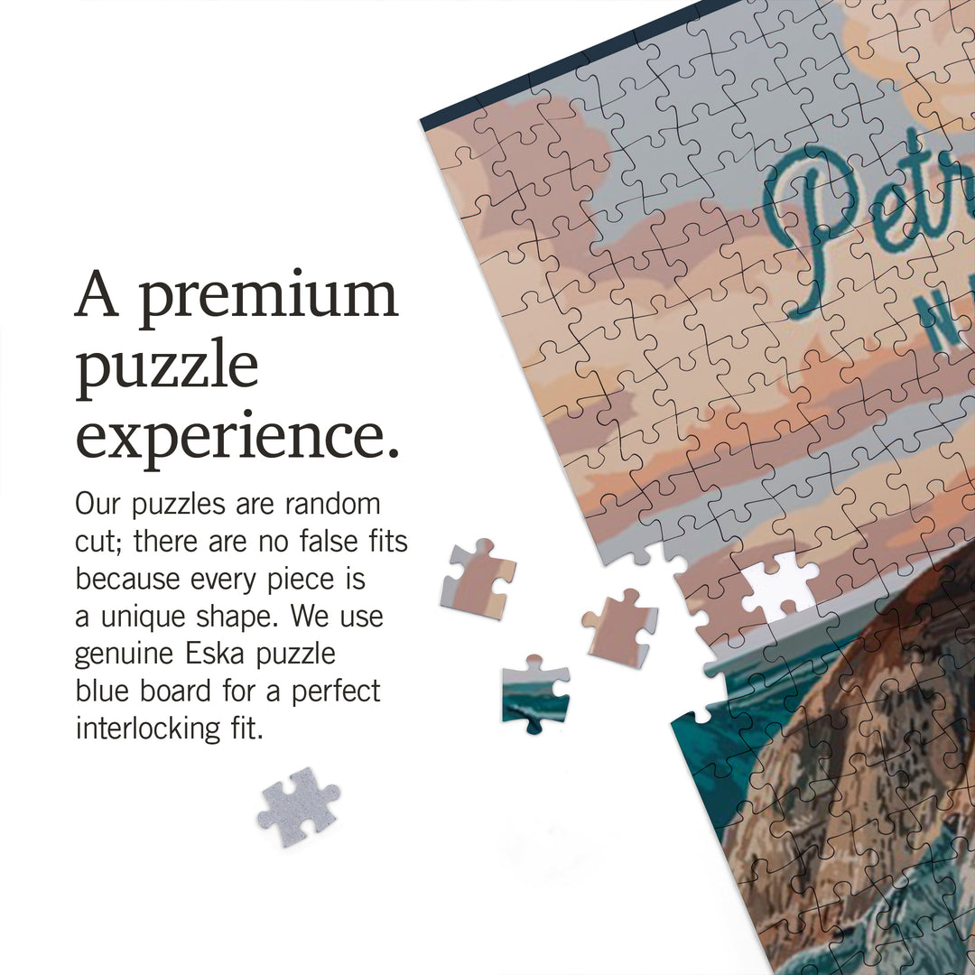 Petrified Forest National Park, Arizona, Painterly National Park Series, Jigsaw Puzzle Puzzle Lantern Press 