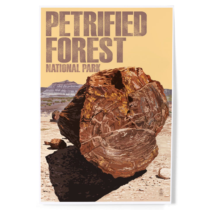 Petrified Forest National Park, Arizona, Petrified Wood Close Up, Art & Giclee Prints Art Lantern Press 