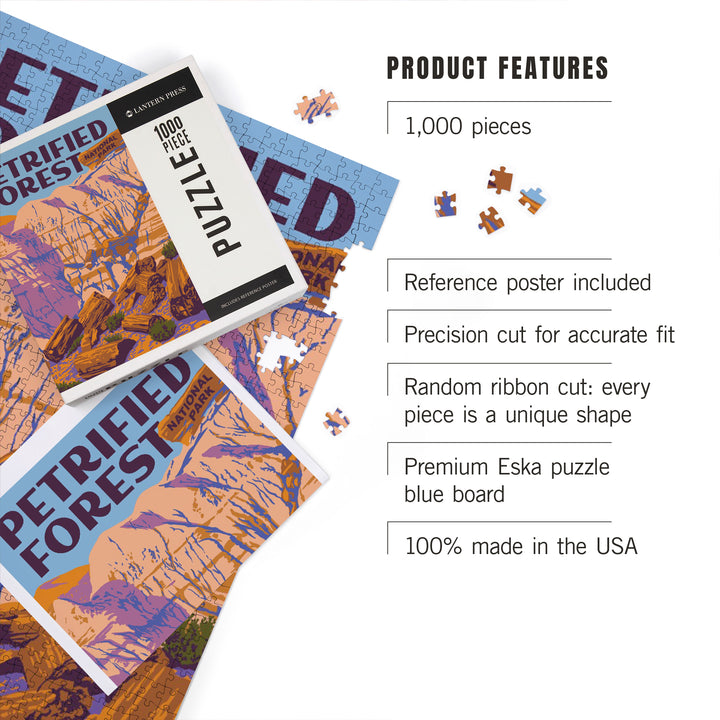 Petrified Forest National Park, Explorer Series, Jigsaw Puzzle Puzzle Lantern Press 