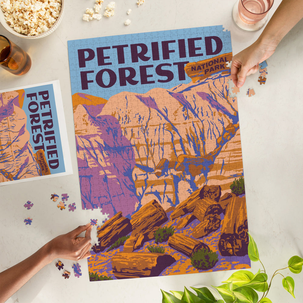 Petrified Forest National Park, Explorer Series, Jigsaw Puzzle Puzzle Lantern Press 