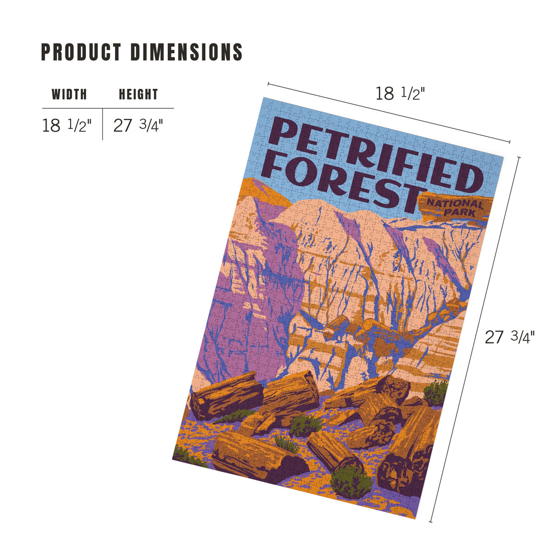 Petrified Forest National Park, Explorer Series, Jigsaw Puzzle Puzzle Lantern Press 