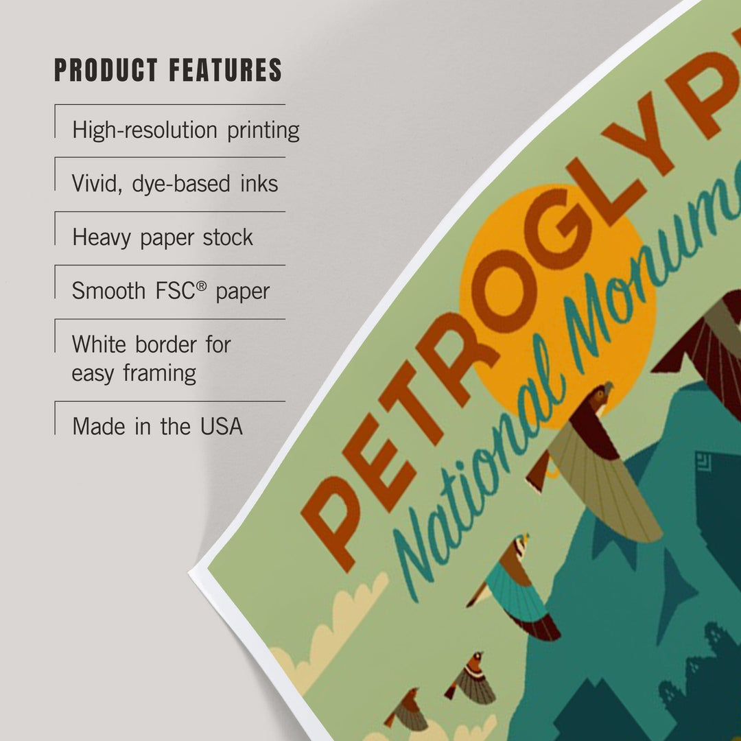 Petroglyph National Monument, New Mexico, Geometric, Art & Giclee Prints Art Lantern Press 