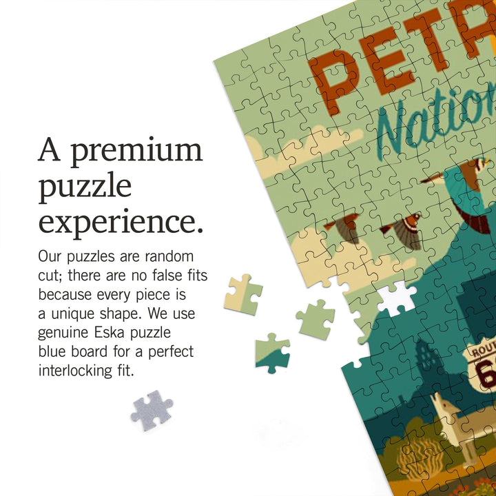 Petroglyph National Monument, New Mexico, Geometric, Jigsaw Puzzle Puzzle Lantern Press 